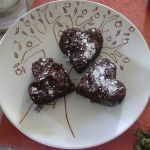 Heart Shapes Brownies for Valentine's Day | Ruby Skye PI